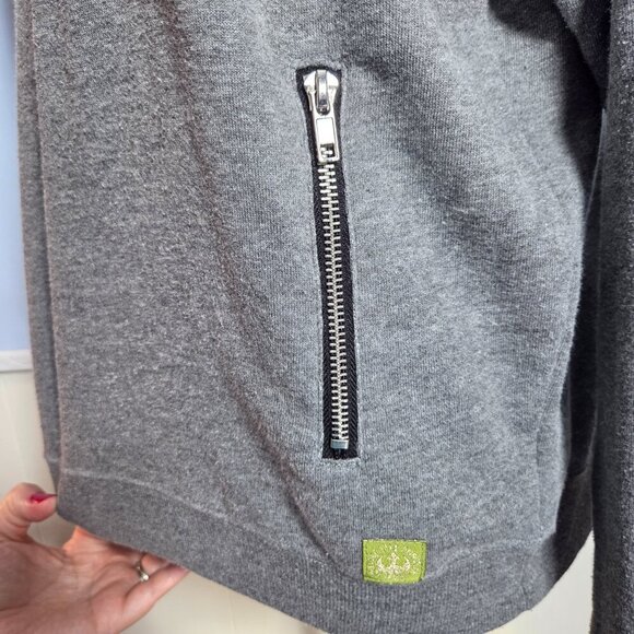 Star Wars Woman's Large Heathered Gray Imperial Patch Pullover Sweatshirt - Picture 10 of 11